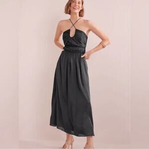 Boden Ruched Bust Satin Dress